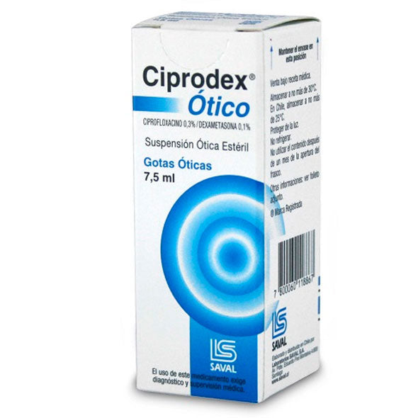 Ciprodex Otico X 7.5Ml Ciprofloxacina Dexametasona
