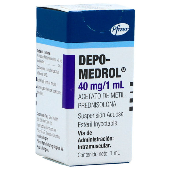 Depo Medrol X 40Mg Fco Amp 1Ml Metilprednisolona