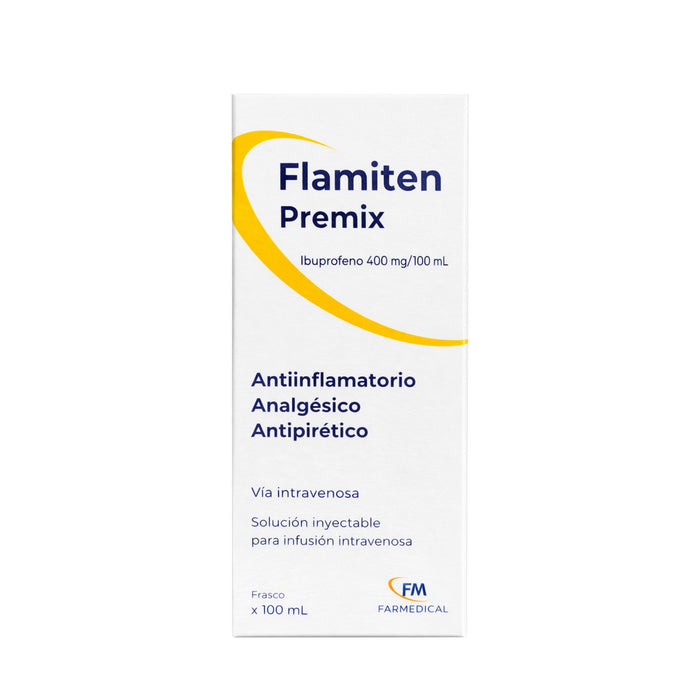 Flamiten Premix Ibuprofeno 400Mg Solución Inyectable Iv X 100Ml