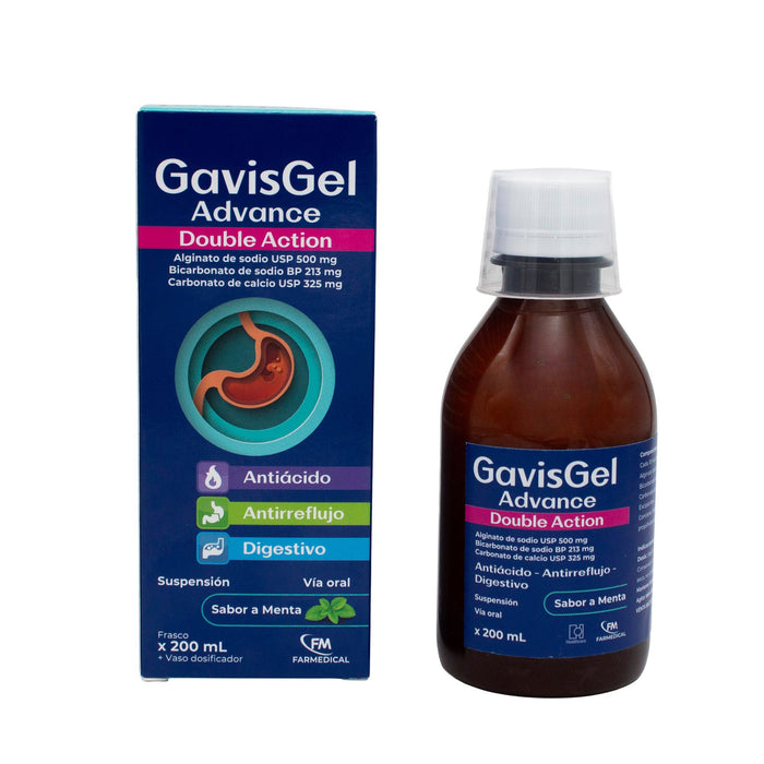 Gavisgel Advance Suspensión Sabor Menta X 200Ml