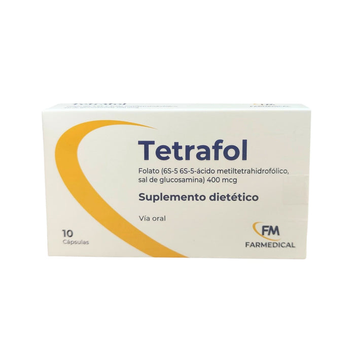 Tetrafol 400Mcg Folato X Cápsula