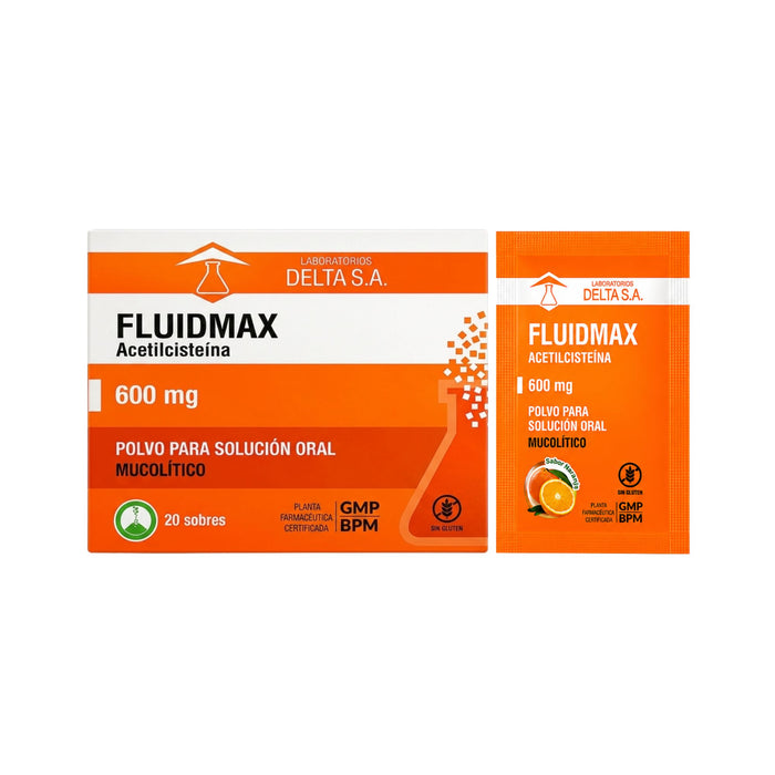 Fluidmax 600Mg Acetilcisteína X Sobre