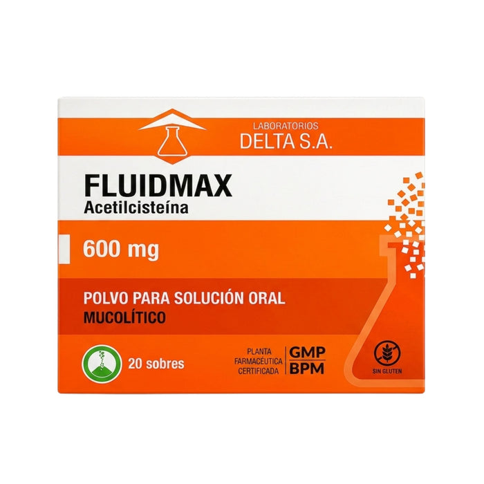 Fluidmax 600Mg Acetilcisteína X Sobre