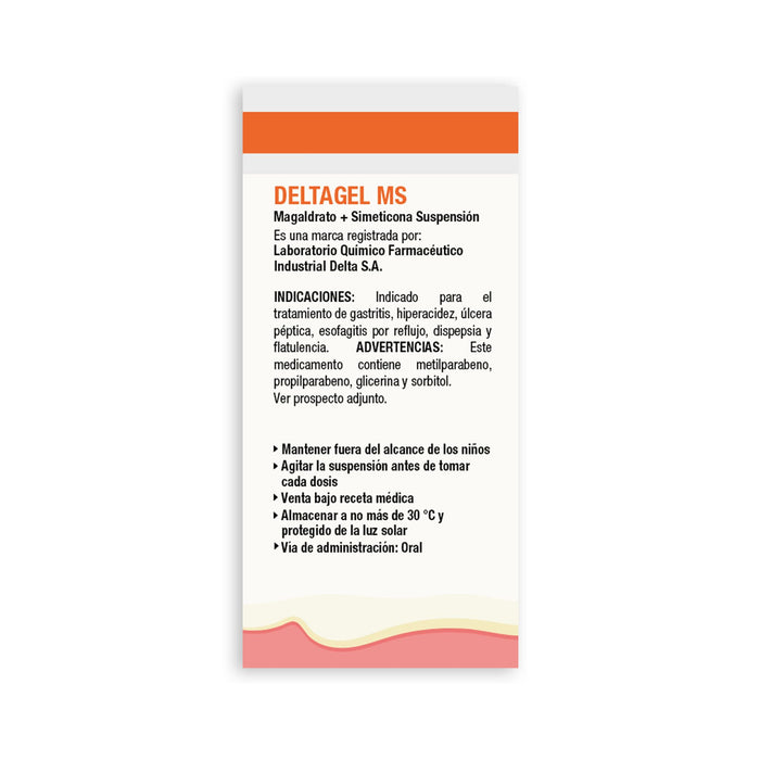 Deltagel Ms Magaldrato / Simeticona Suspensión X 200Ml