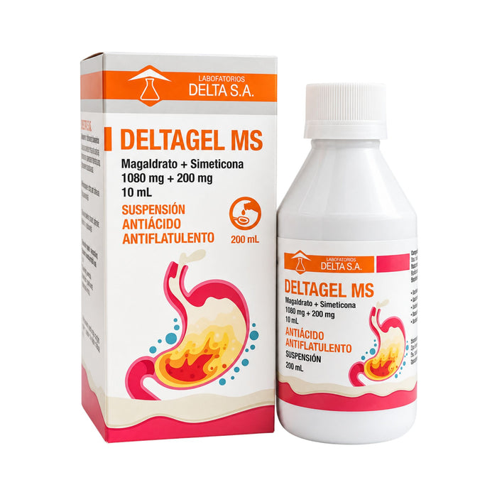 Deltagel Ms Magaldrato / Simeticona Suspensión X 200Ml