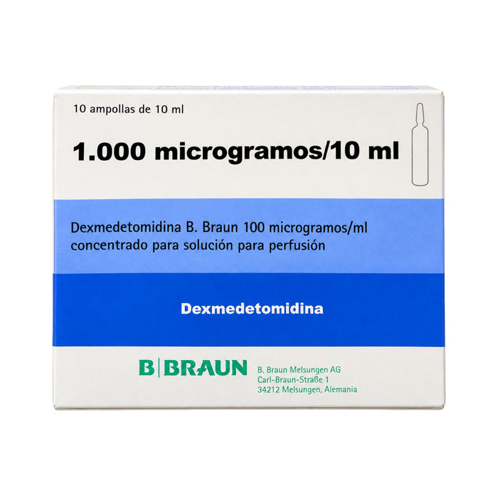 Dexmedetomidina 1000Mcg/10Ml Iv X Ampolla