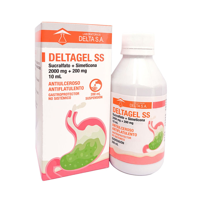 Deltagel Ss Sucralfato / Simeticona Suspensión X 200Ml