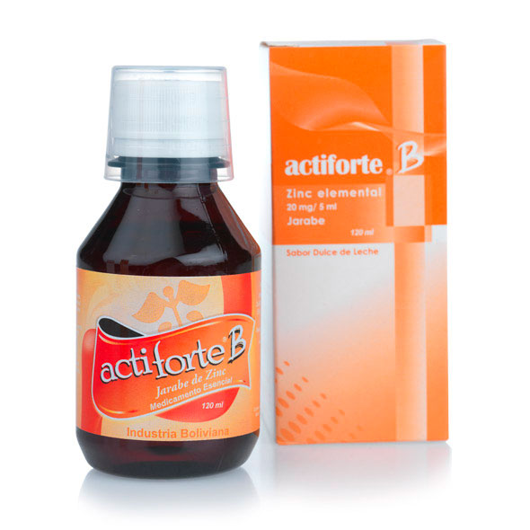 Actiforte B 20Mg Zinc Sulfato Jarabe X 120Ml