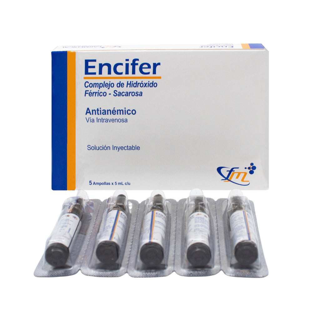 Encifer 100Mg Iv 5Ml Hierro X Ampolla— Farmacorp