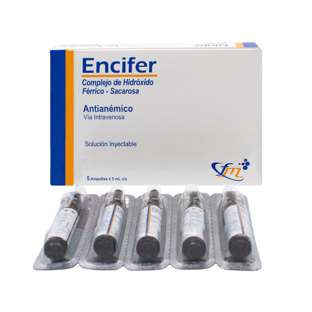 Encifer Hierro 100Mg Y 5Ml X Ampolla— Farmacorp