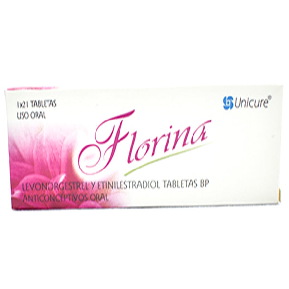 Florina Levonorgestrel 0.15Mg Y Etinil Estradiol 0.03Mg X 21 Tabletas