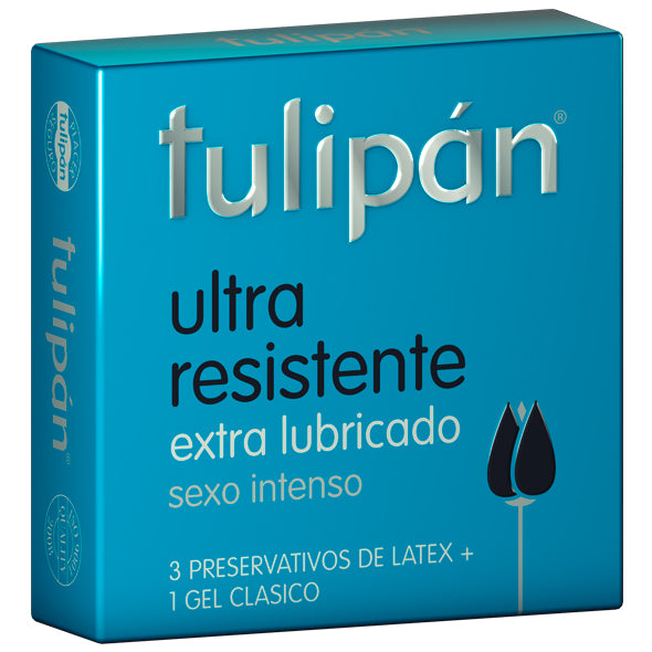 Preservativo Tulipan Ultra Resistente 3 Unidades +1 Gel X Caja