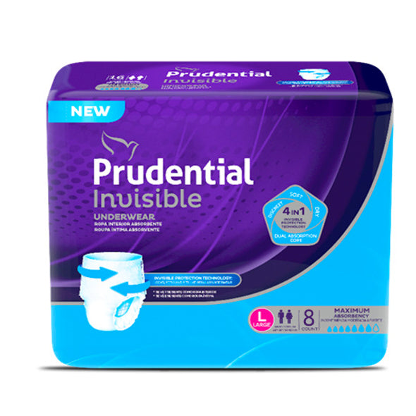 Prudential Invisible L Unisex Para Adulto X 8 Unidades