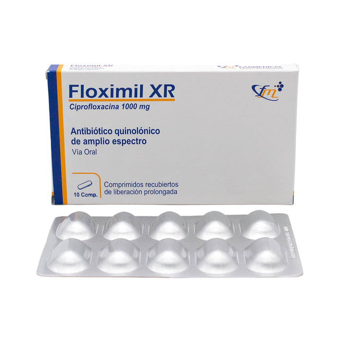 Floximil Xr 1000Mg Ciprofloxacina X Comprimido Liberación Prolongada