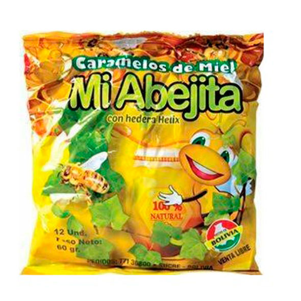 Mi Abejita Caramelos Eucalipto Wira Y Manzanilla X 15 Caramelos