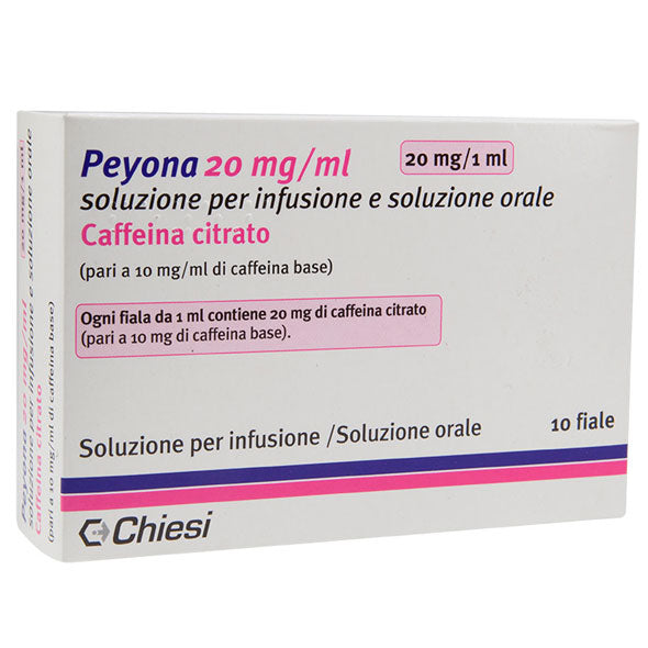 Peyona Cafeina Citrato 20Mg Y 1Ml X Ampolla