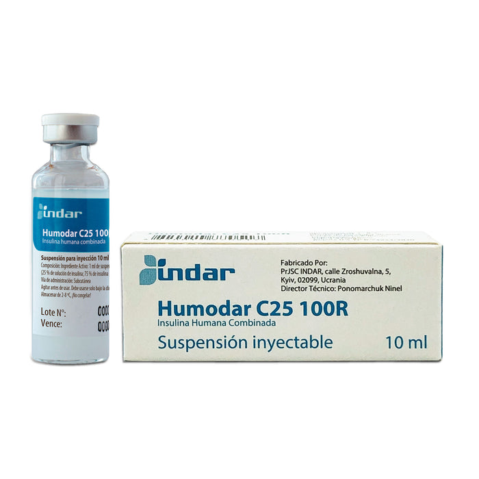 Humodar C25 100R Insulina Humana Combinada X Ampolla