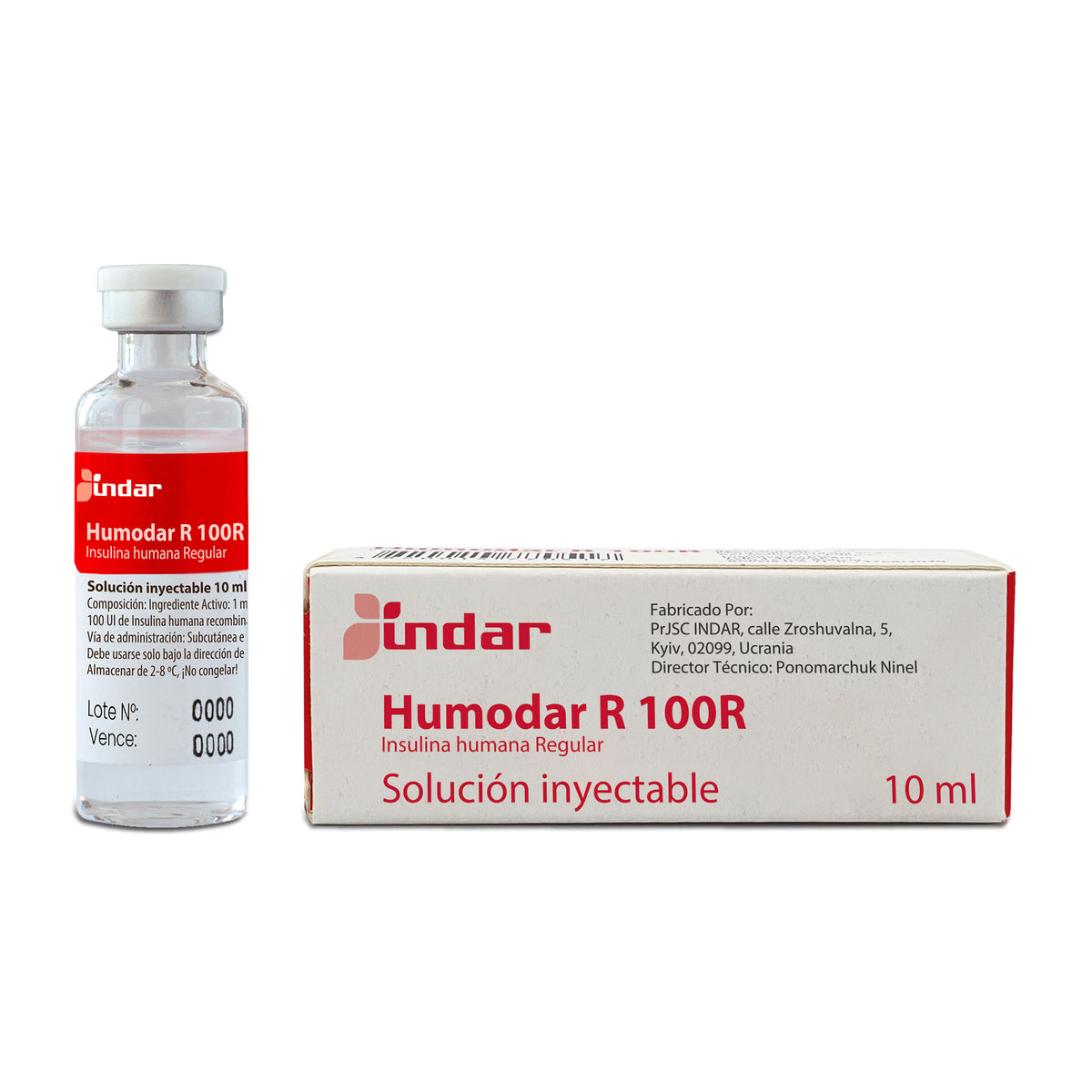 Humodar R 100R Insulina Humana X Ampolla— Farmacorp