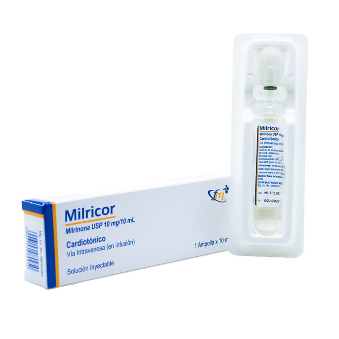 Milricor Milrinona 10Mg Y 10Ml X Ampolla