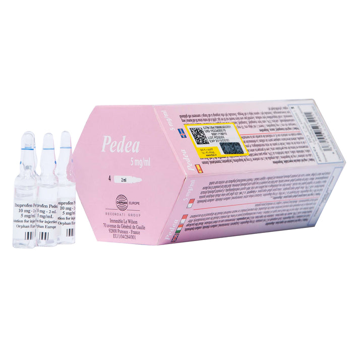 Pedea 5Mg Cada Ml Iv Ibuprofeno X 4 Ampollas De 2Ml