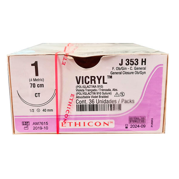 Vicryl Poliglactin Con Aguja 4.0Cm X Pieza