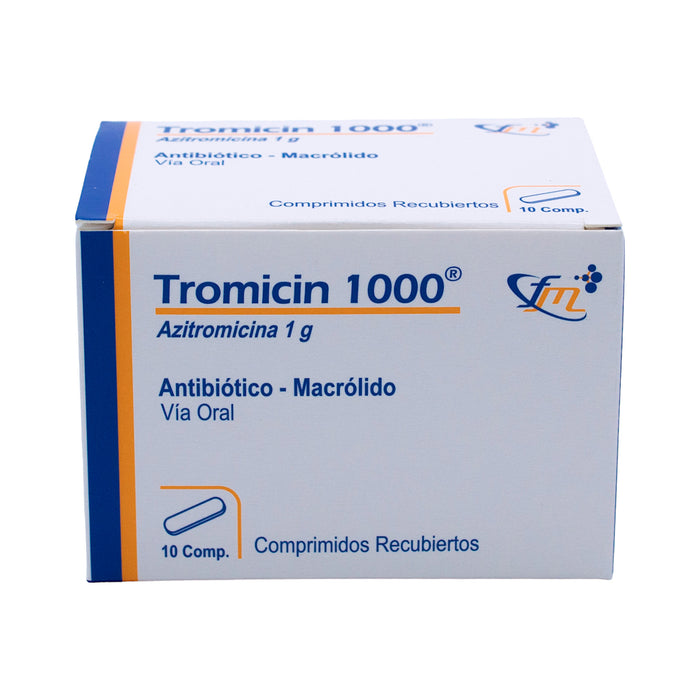 Tromicin 1G Azitromicina X Comprimido