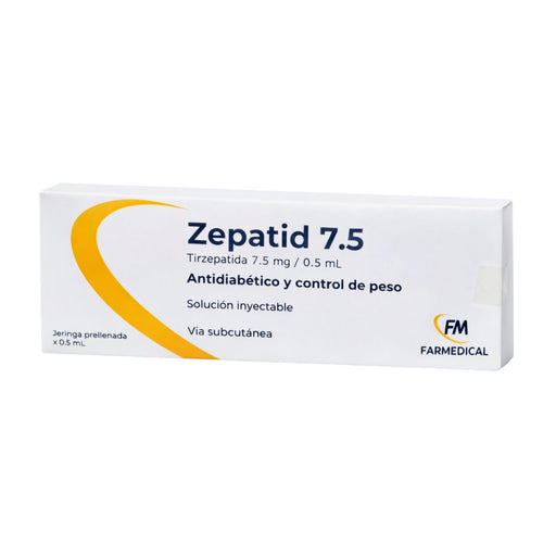 Zepatid Tirzepatida 7.5 Mg/0.5Ml Frio X Jeringa Prellenada