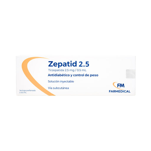 Zepatid Tirzepatida 2.5Mg/0.5Ml Frio X Jeringa Prellenada