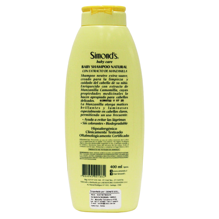 Simonds Shampoo Manzanilla X 400Ml