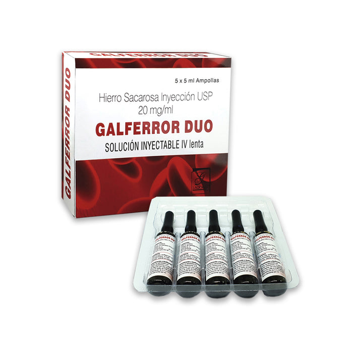 Galferror Duo 20Mg Iv X 5 Amp 5Ml Hierro Elemental