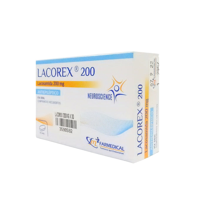 Lacorex 200Mg X 30 Comp Lacosamida