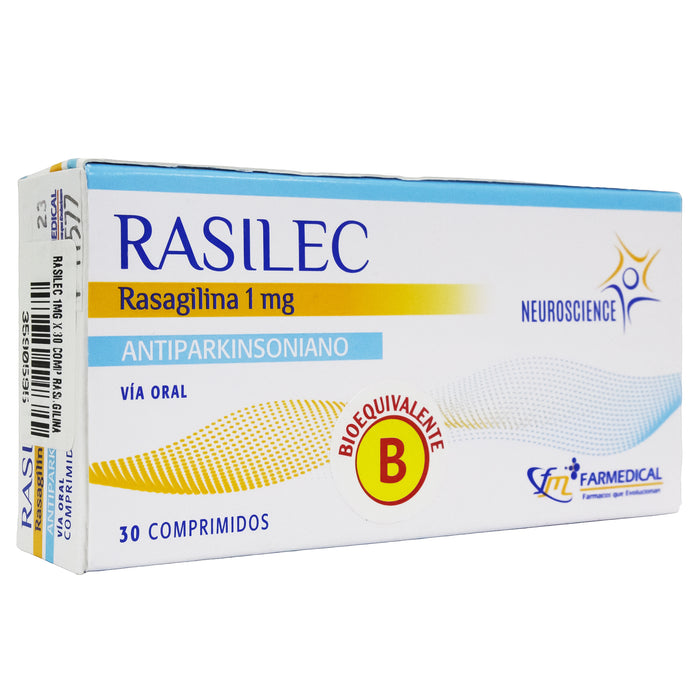 Rasilec 1Mg Rasagilina X Comprimido