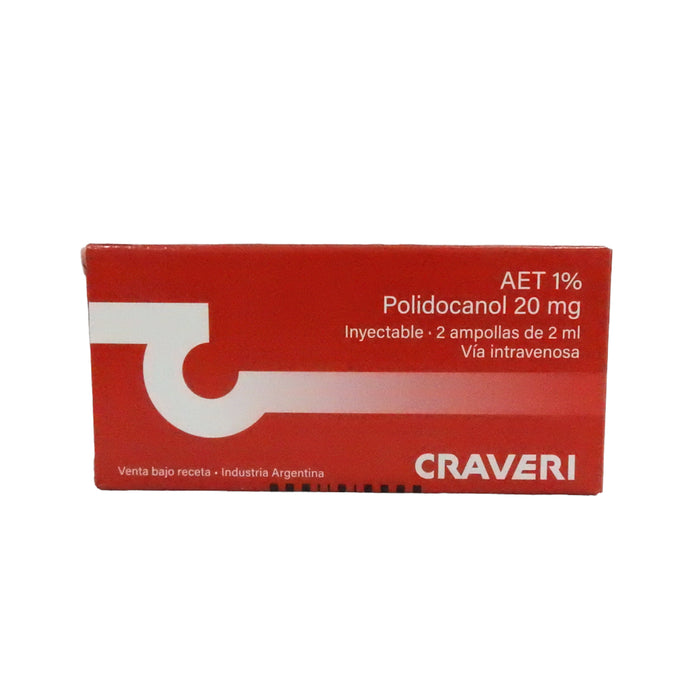 Aet 1% 20Mg Iv X 2 Amp 2Ml Polidocanol