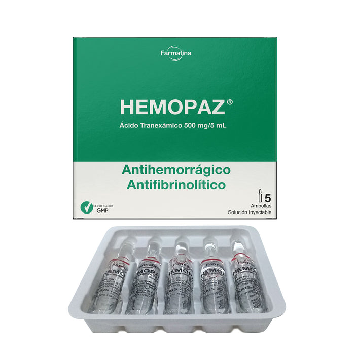 Hemopaz 500Mg 5Ml Iv Acido Tranexamico X Ampolla