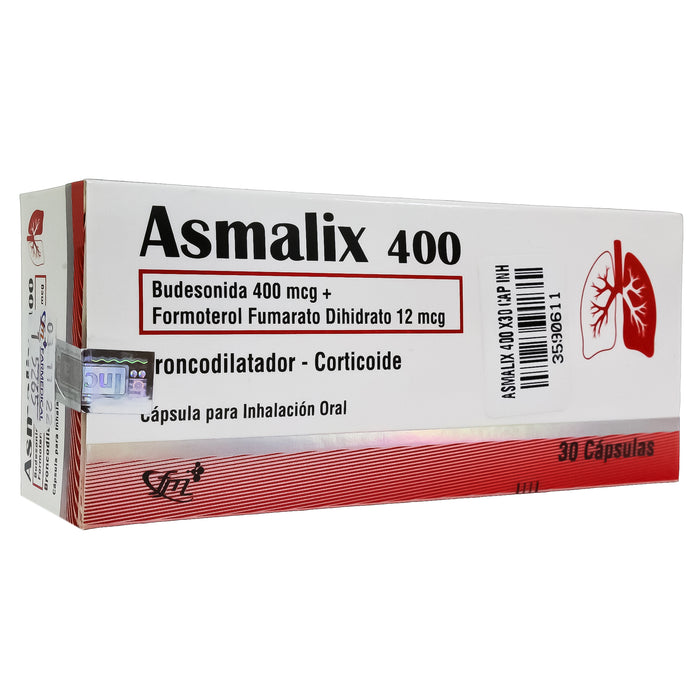 Asmalix 400 Budesonida Formoterol X Capsula Para Inhalacion Oral