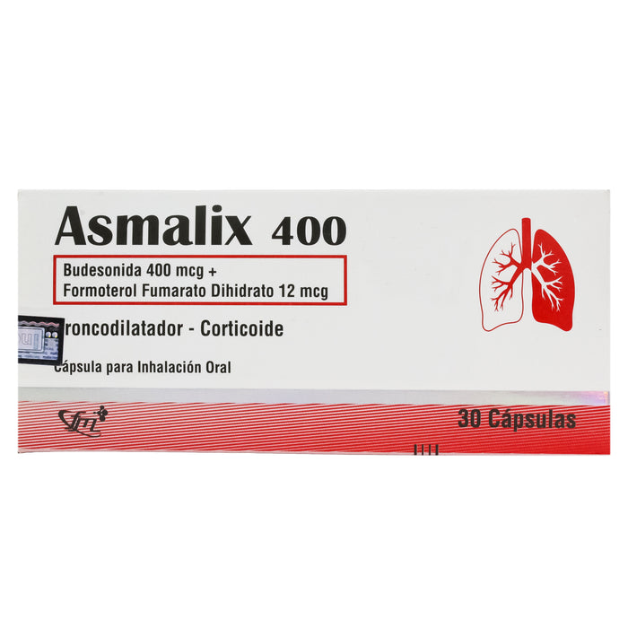 Asmalix 400 Budesonida Formoterol X Capsula Para Inhalacion Oral