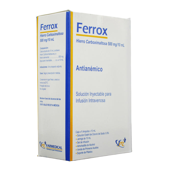 Ferrox 500Mg Hierro Carboximal Iv X 10Ml / Ampolla