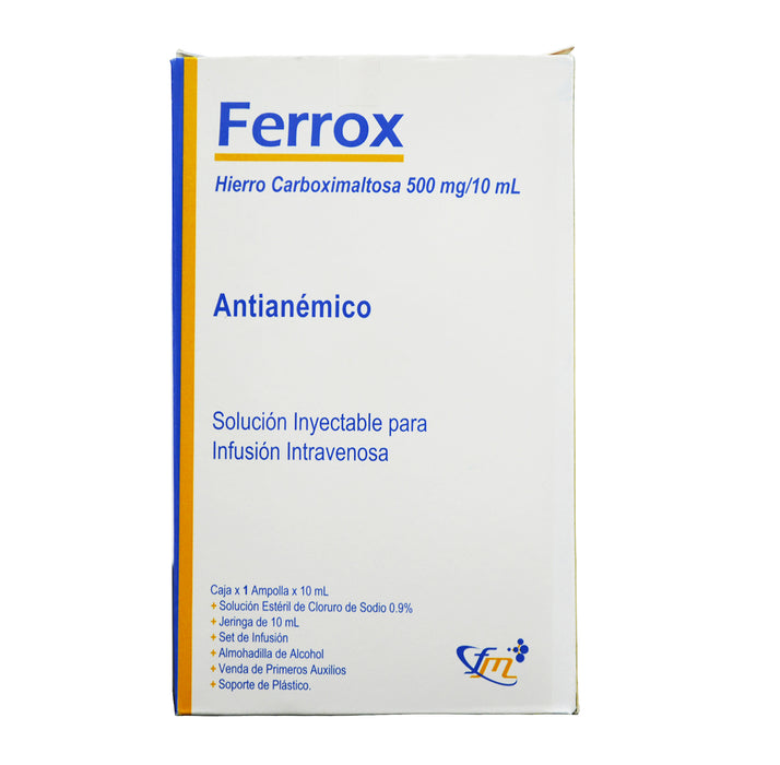 Ferrox 500Mg Hierro Carboximal Iv X 10Ml / Ampolla