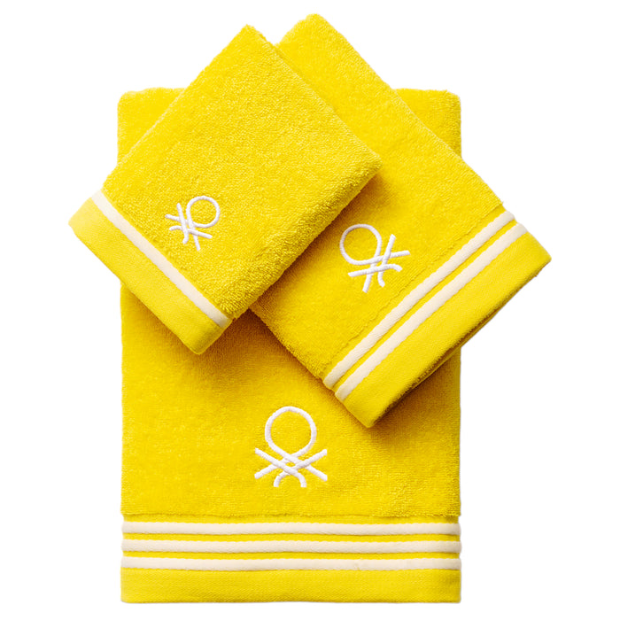 Toalla De Tocador Benetton Amarillo 30 X 50Cm