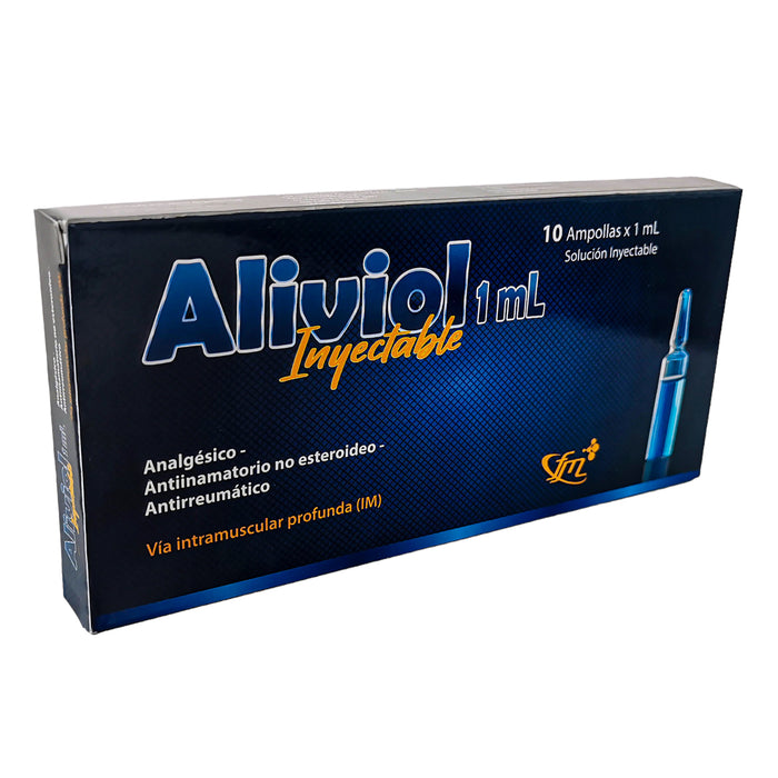 Diclofenaco Aliviol 75Mg 1Ml Solucion Inyectable X Ampolla