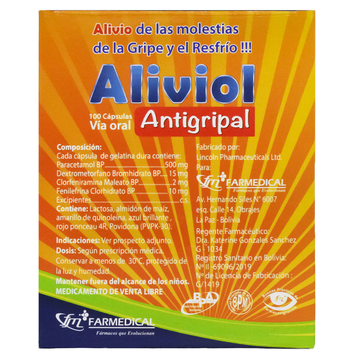 Aliviol Antigripal X Capsula Blanda