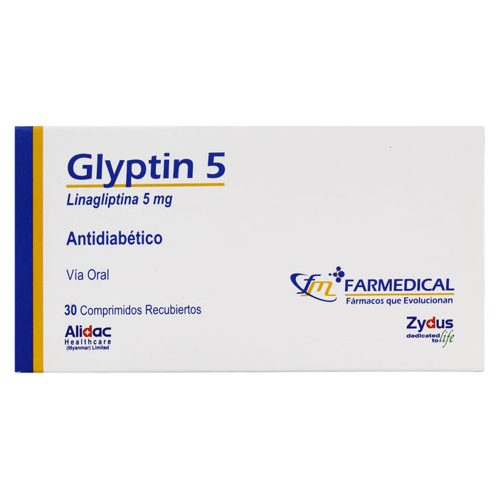 Glyptin 5Mg Linagiptina X Comprimido