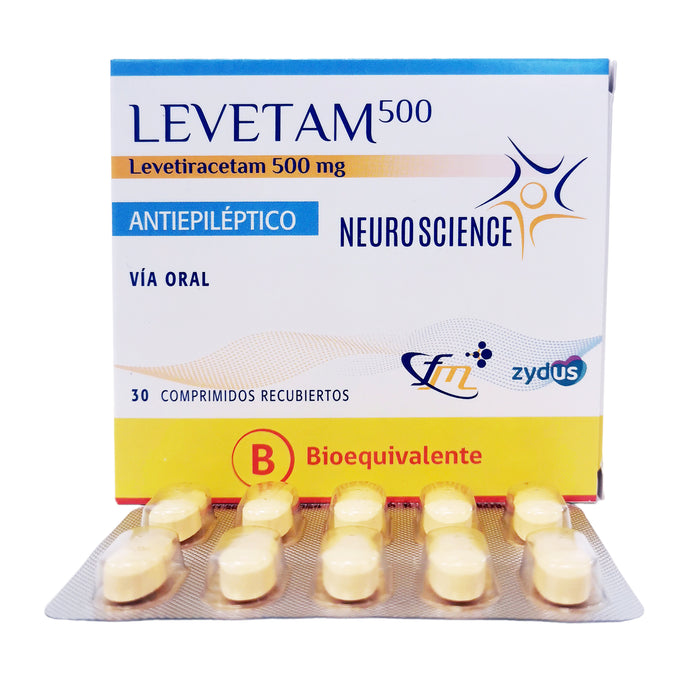 Levetam 500Mg Levetiracetam X Comprimido