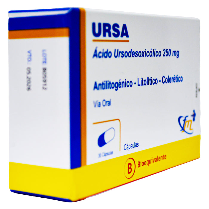 Ursa 250Mg Acido Ursodesoxicolico X Capsula