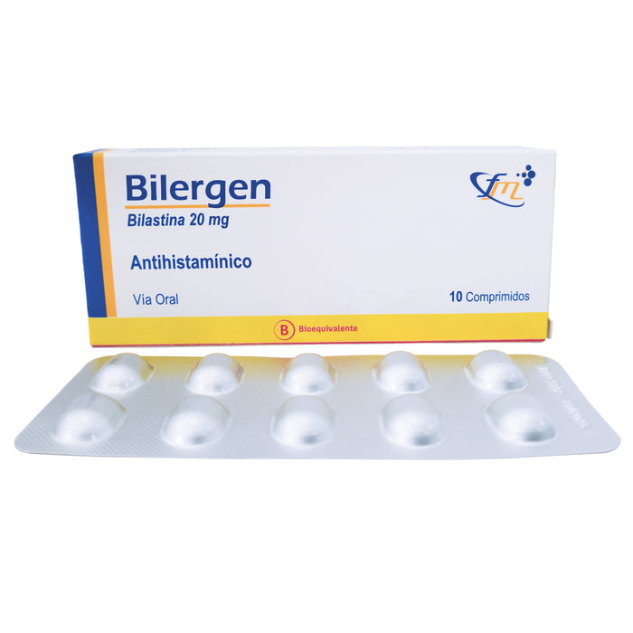 Bilergen 20Mg Bilastina X Comprimido