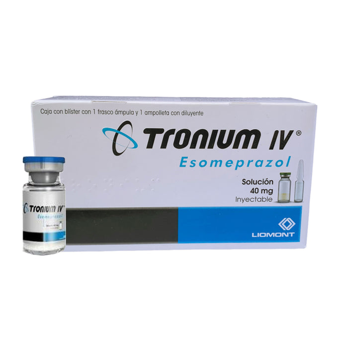 Inyectable Tronium 40 mg IV x 1 fco/ampolla + diluyente Esomeprazol