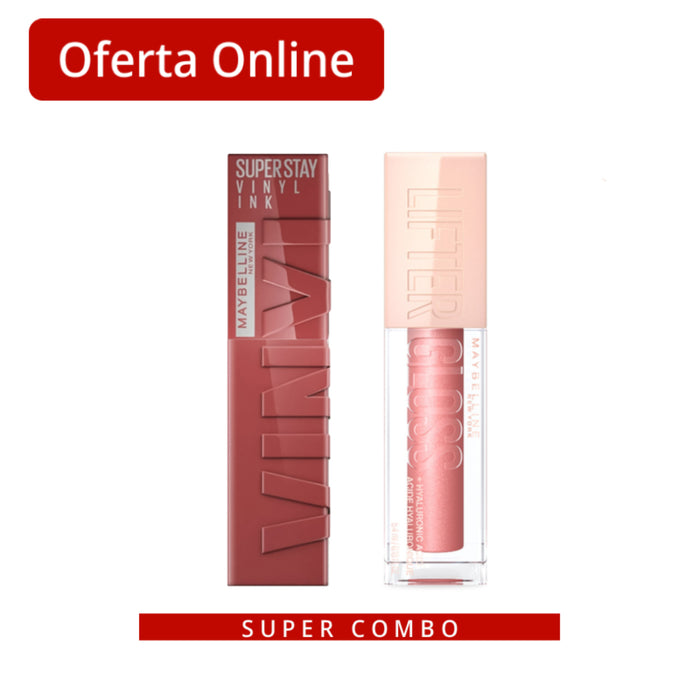 Labial Vinyl Ink Peppy 115 + Brillo Lifter Gloss Moon 003