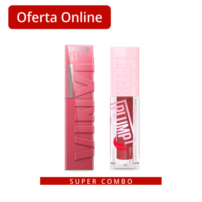 Labial Vinyl Ink Sultry 160 + Brillo Lifter Gloss Plump Hot Chili 006