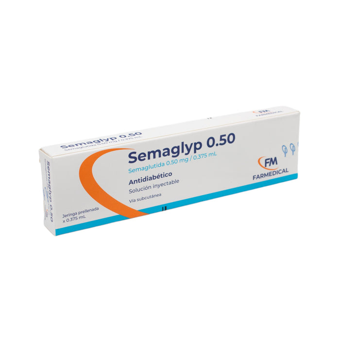 Semaglyp 0.50Mg Semaglutida Subcutánea X 1 Jeringa Prellenada