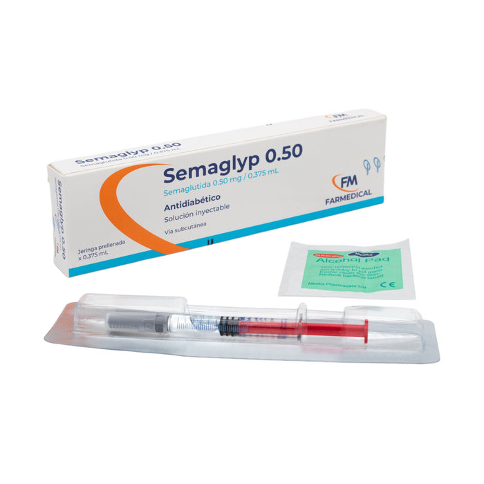 Semaglyp 0.50Mg Semaglutida Subcutánea X 1 Jeringa Prellenada